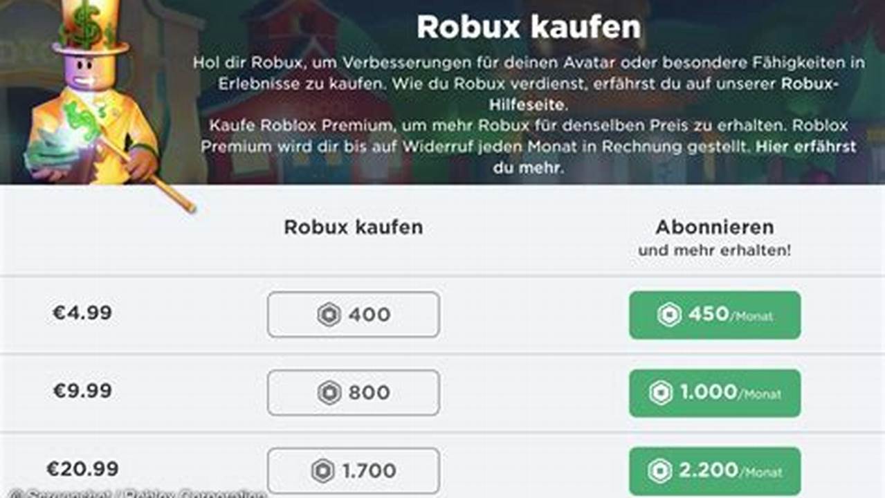 Robux bequem und sicher online kaufen - die besten Anbieter